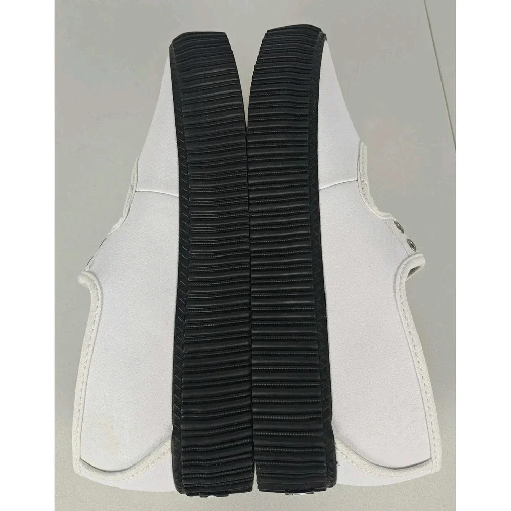 Vans Style 93 Chunky Creeper Platform Mary Jane Shoes White & Black Womens 8.5